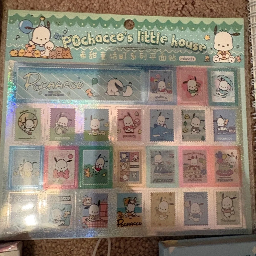 NWOT Sanrio extra large pochacco bag and more stationary bundle - Picture 6 of 13